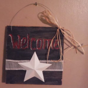 Welcome sign