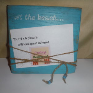 Wood block picture "frame"