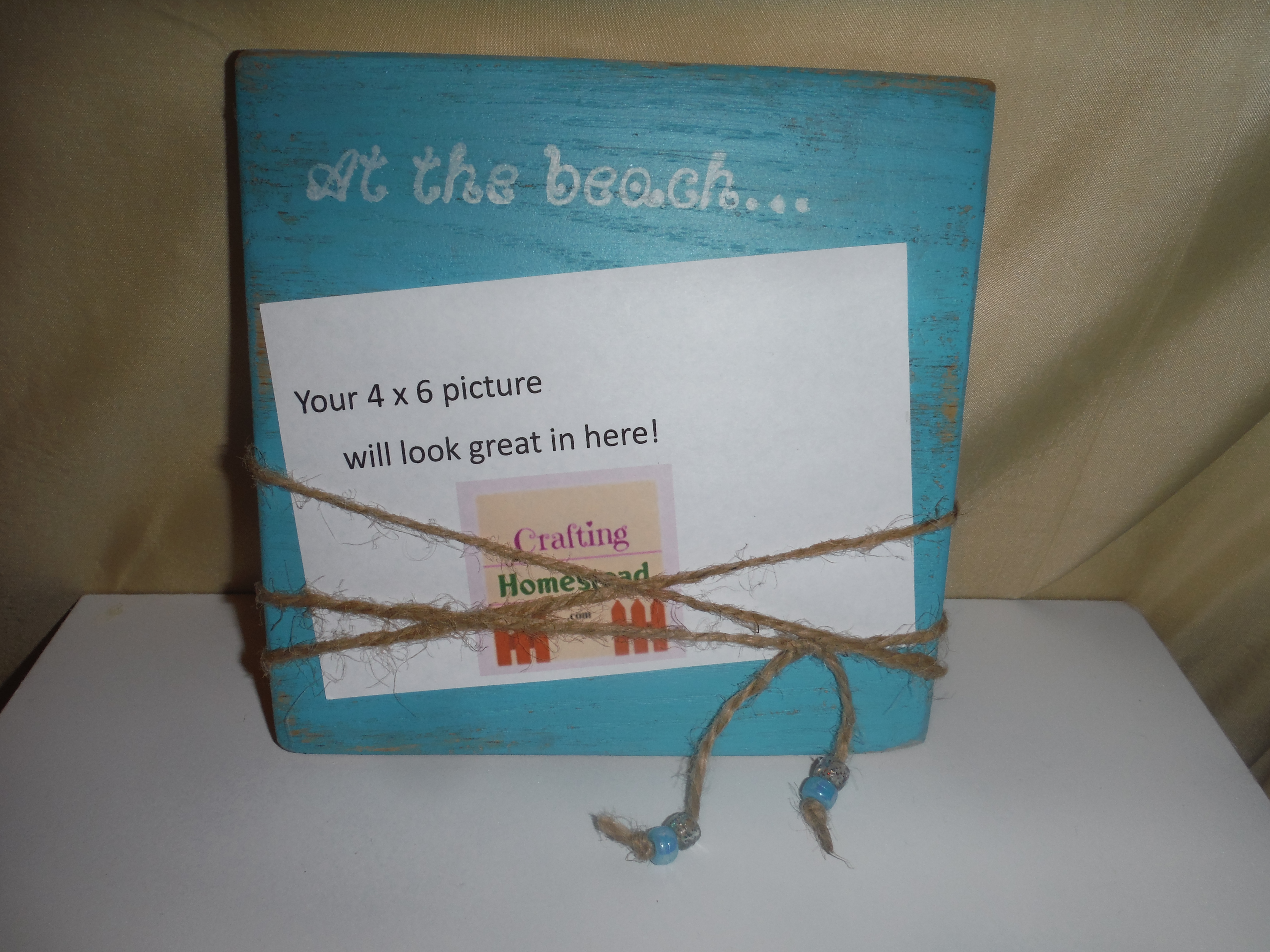 Wood block picture "frame"