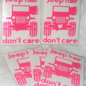 Jeep hair don't care decal